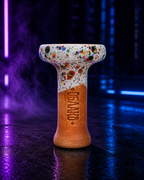 Cazoleta moteada sobre fondo neón MasterHookah
