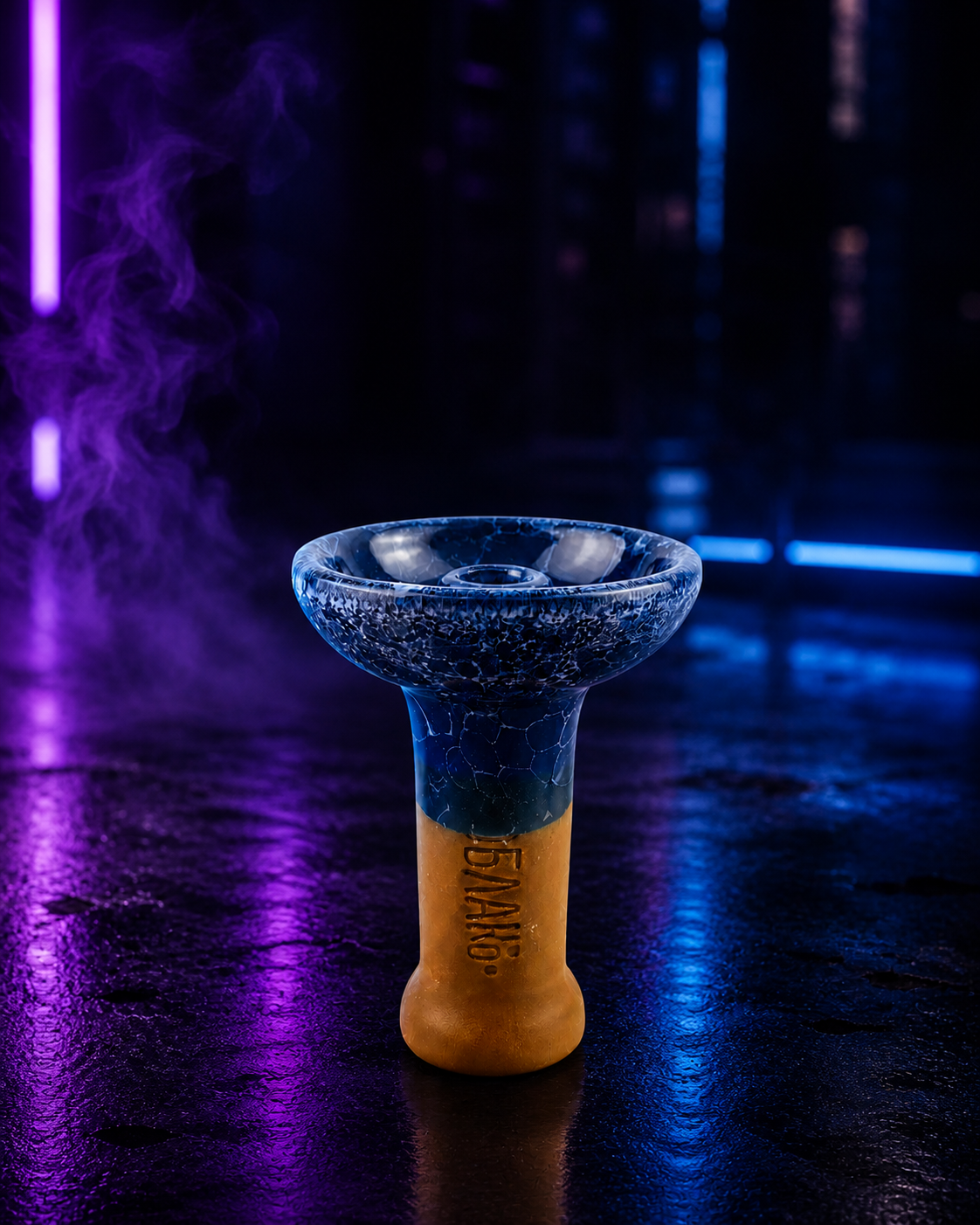 Cazoleta Oblako azul sobre fondo neón MasterHookah